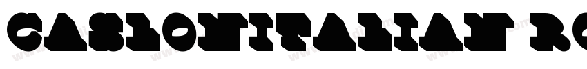 CaslonItalian Roman字体转换